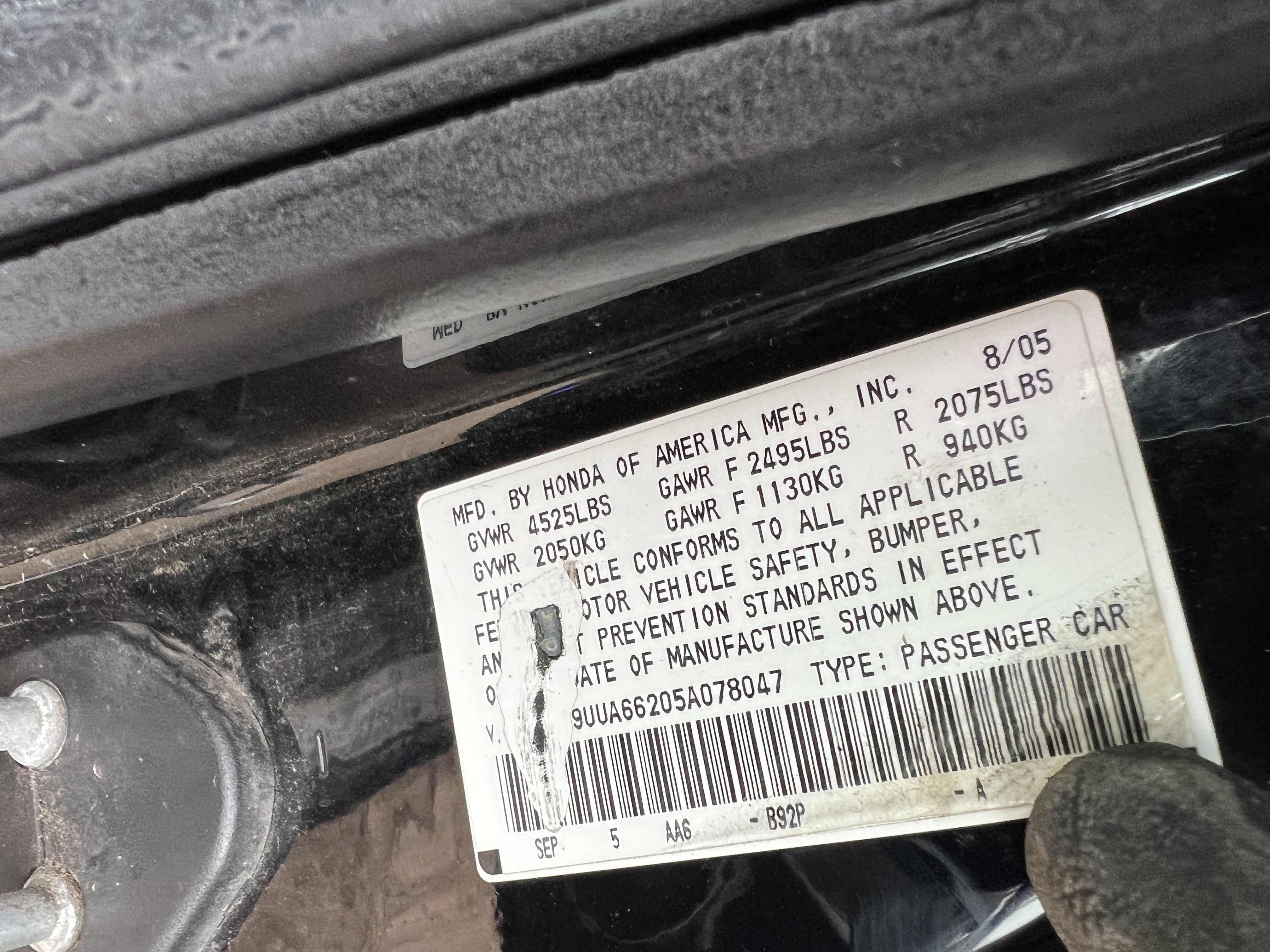 2005 ACURA Tl