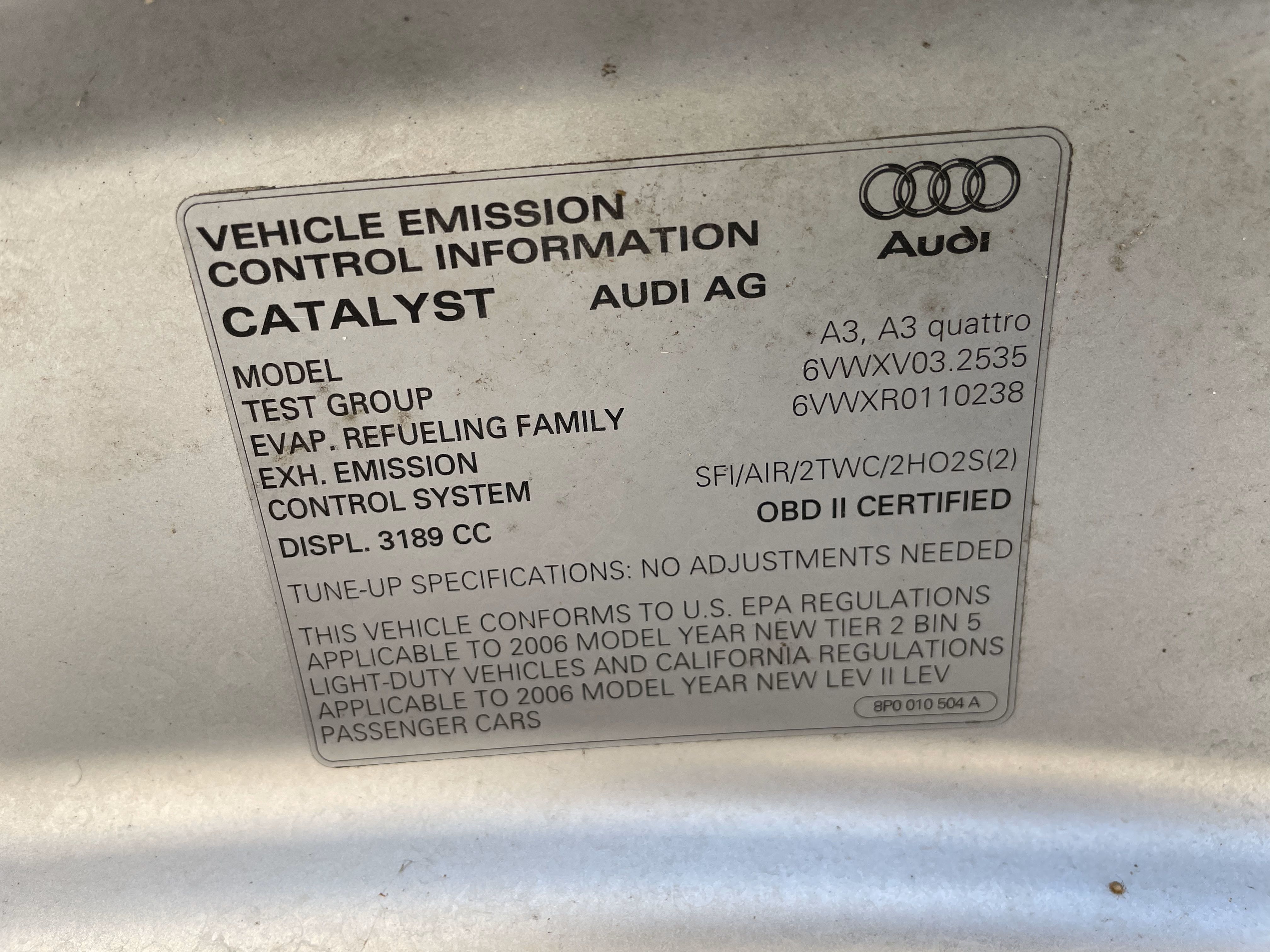 2006 AUDI A3