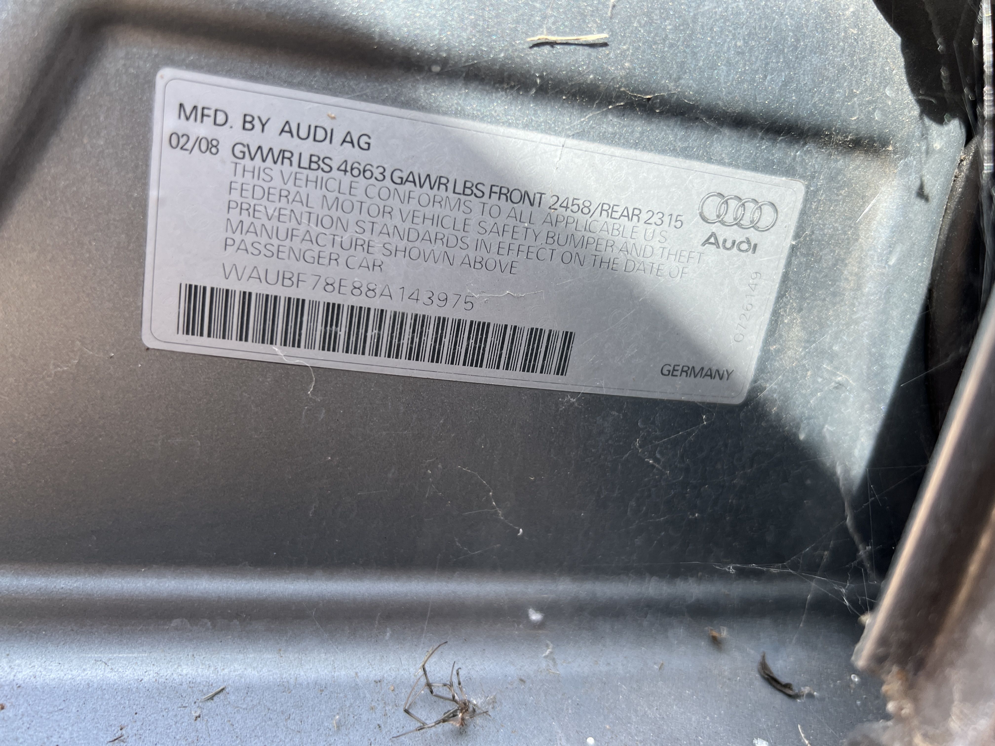 2008 AUDI A4