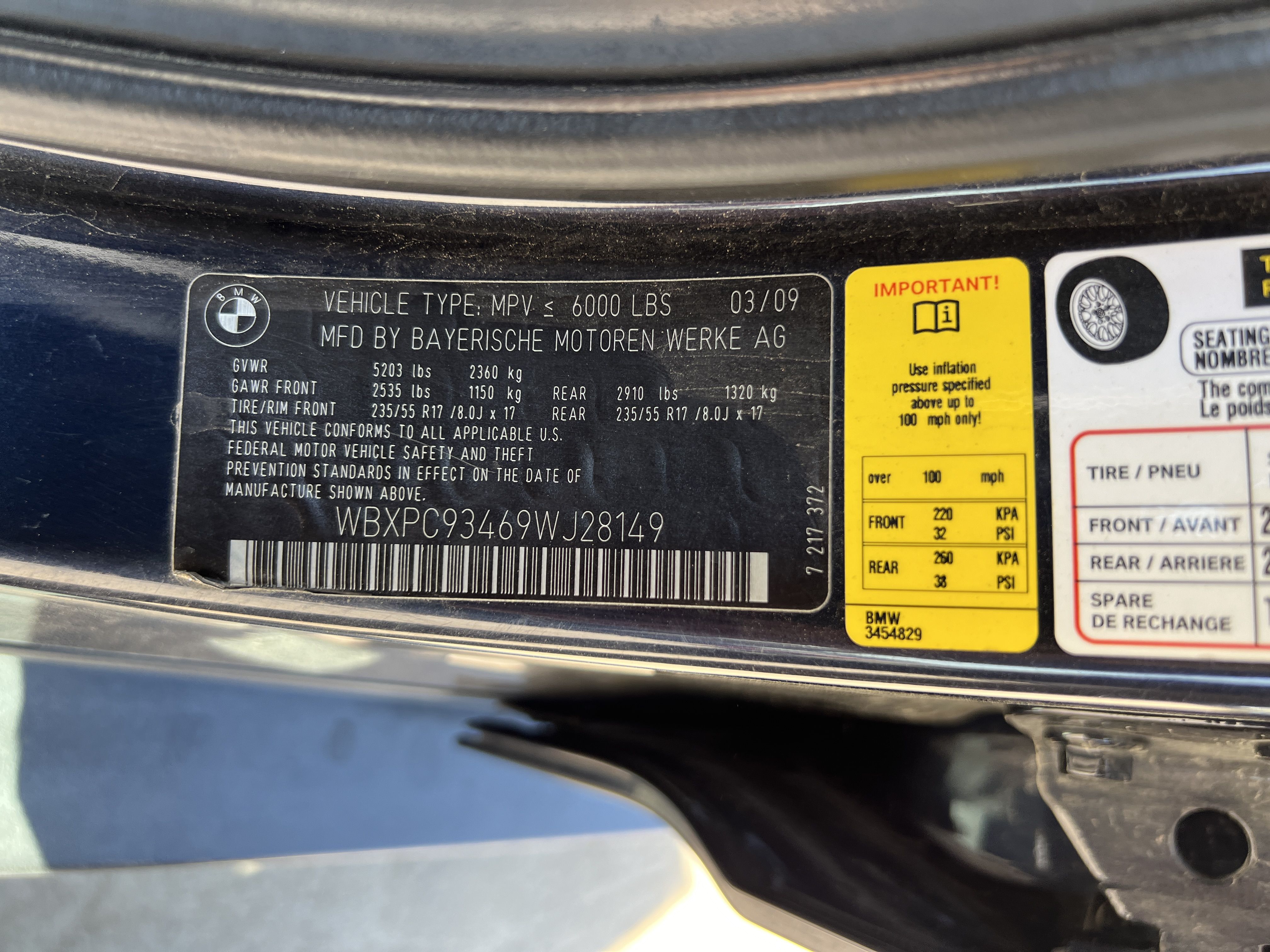 2009 BMW X3