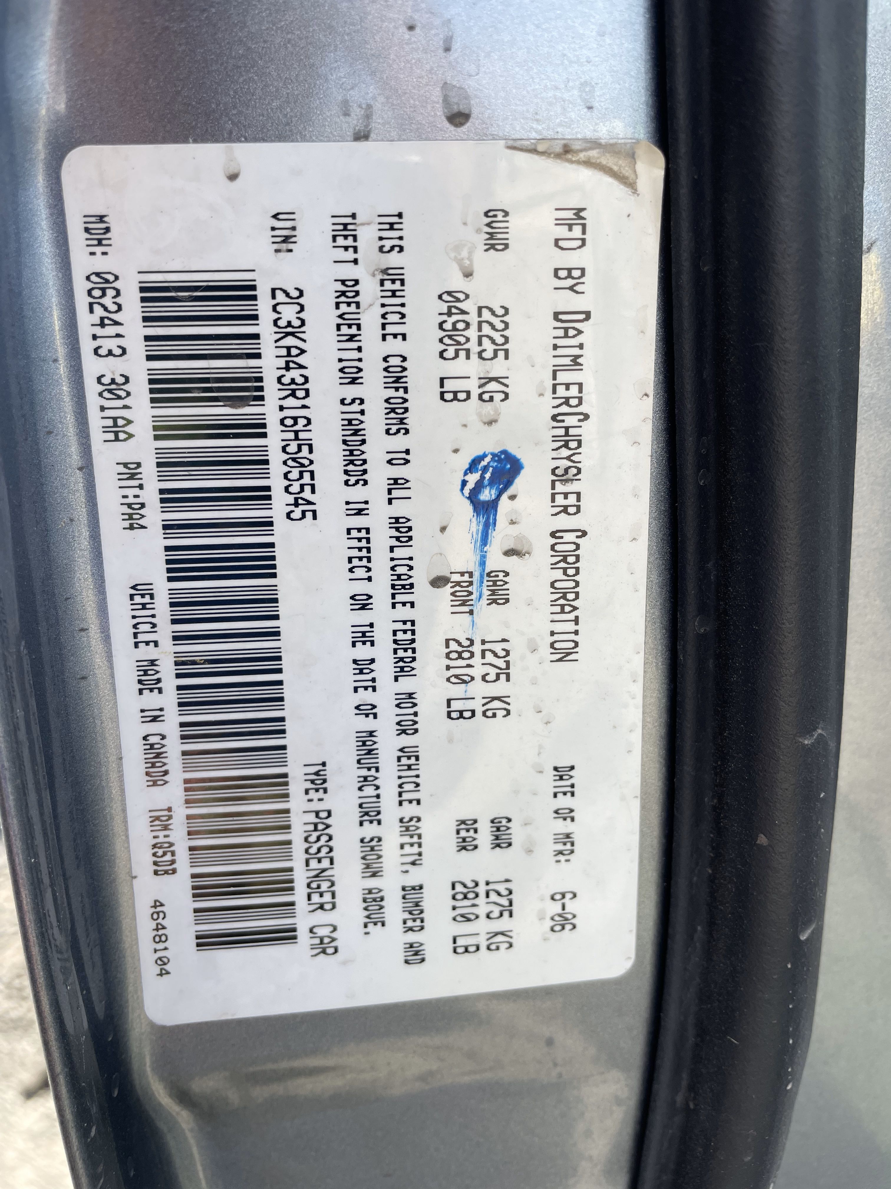 2006 CHRYSLER 300