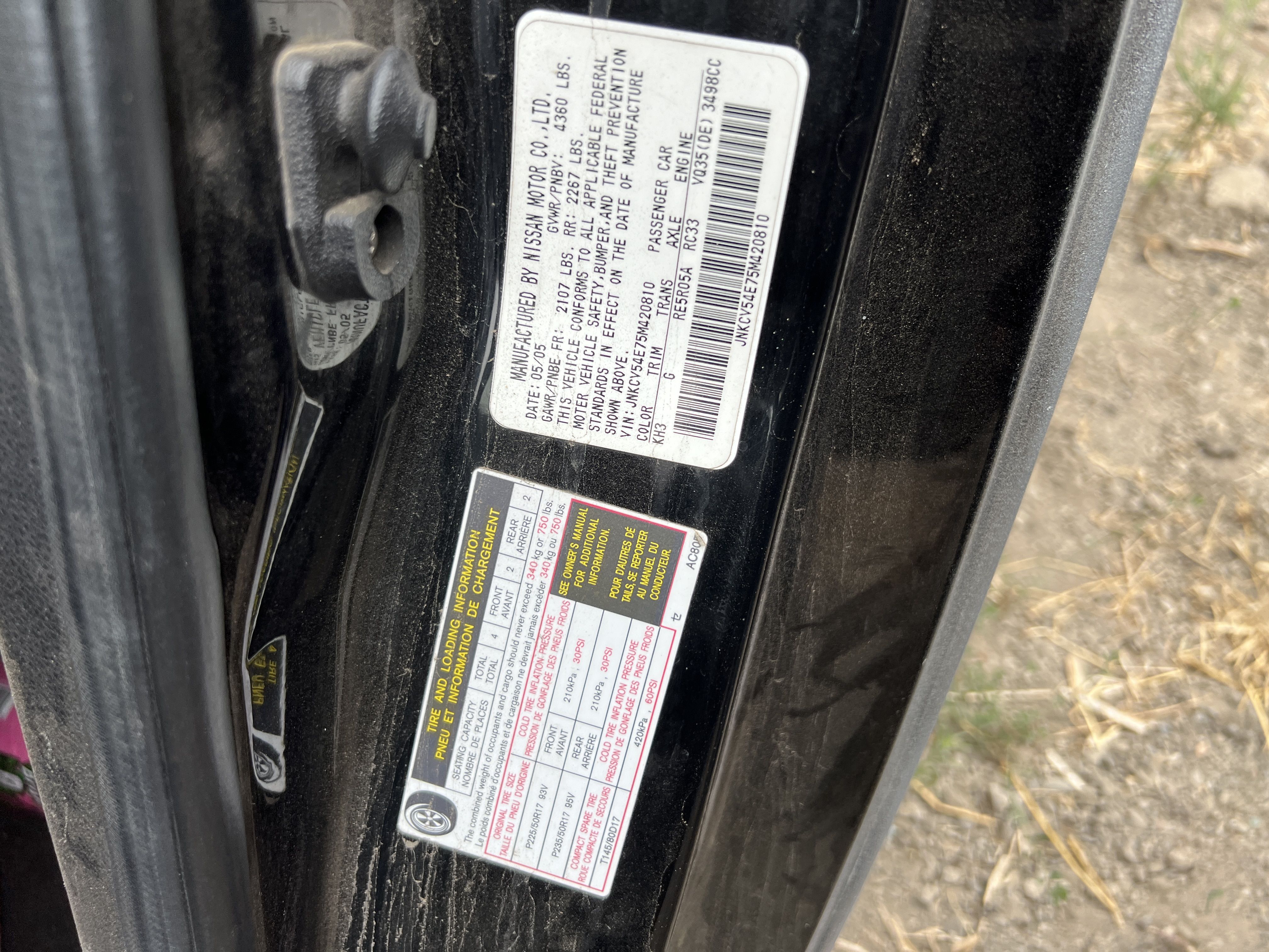 2005 INFINITI G35