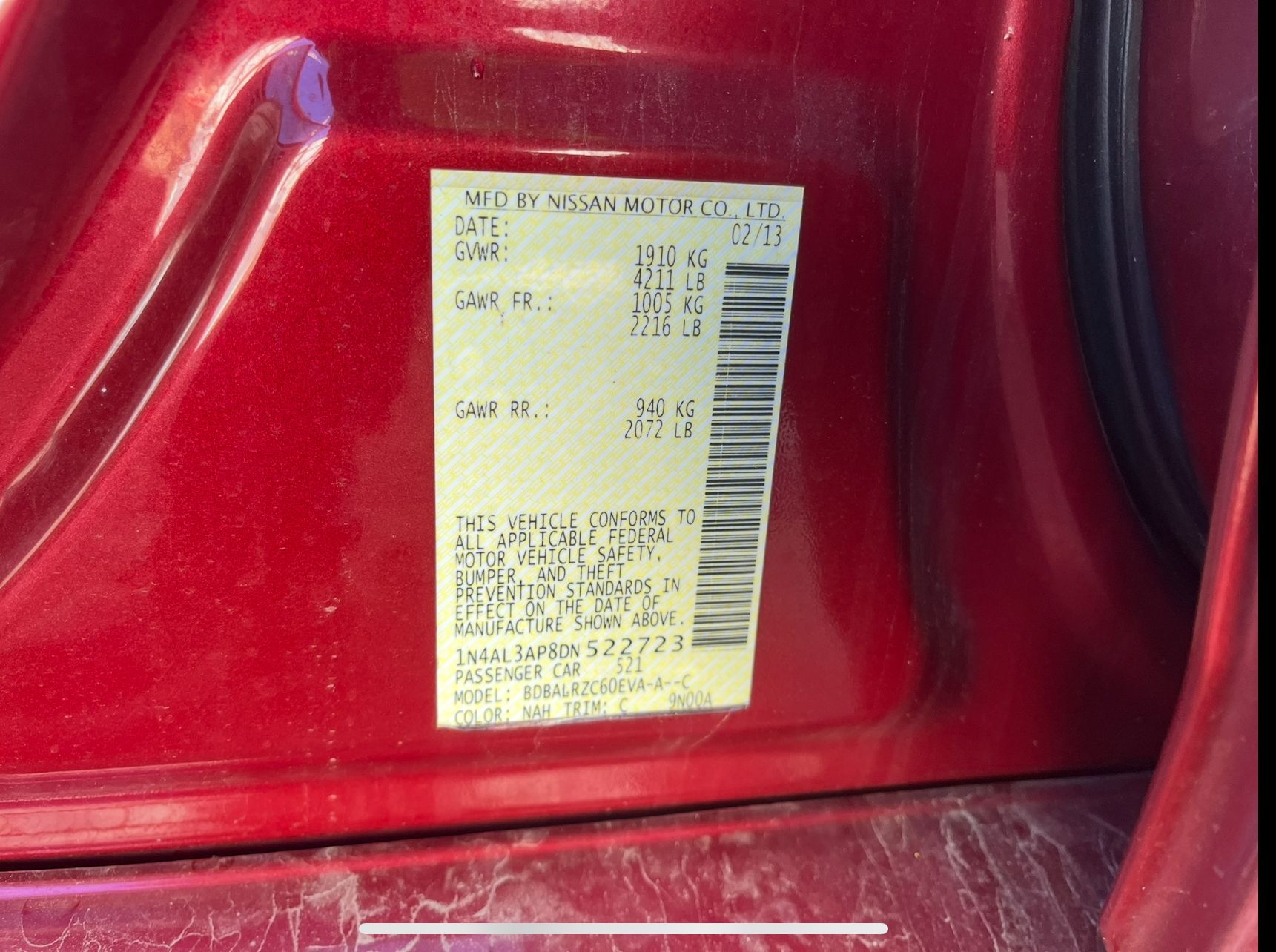 2013 NISSAN Altima