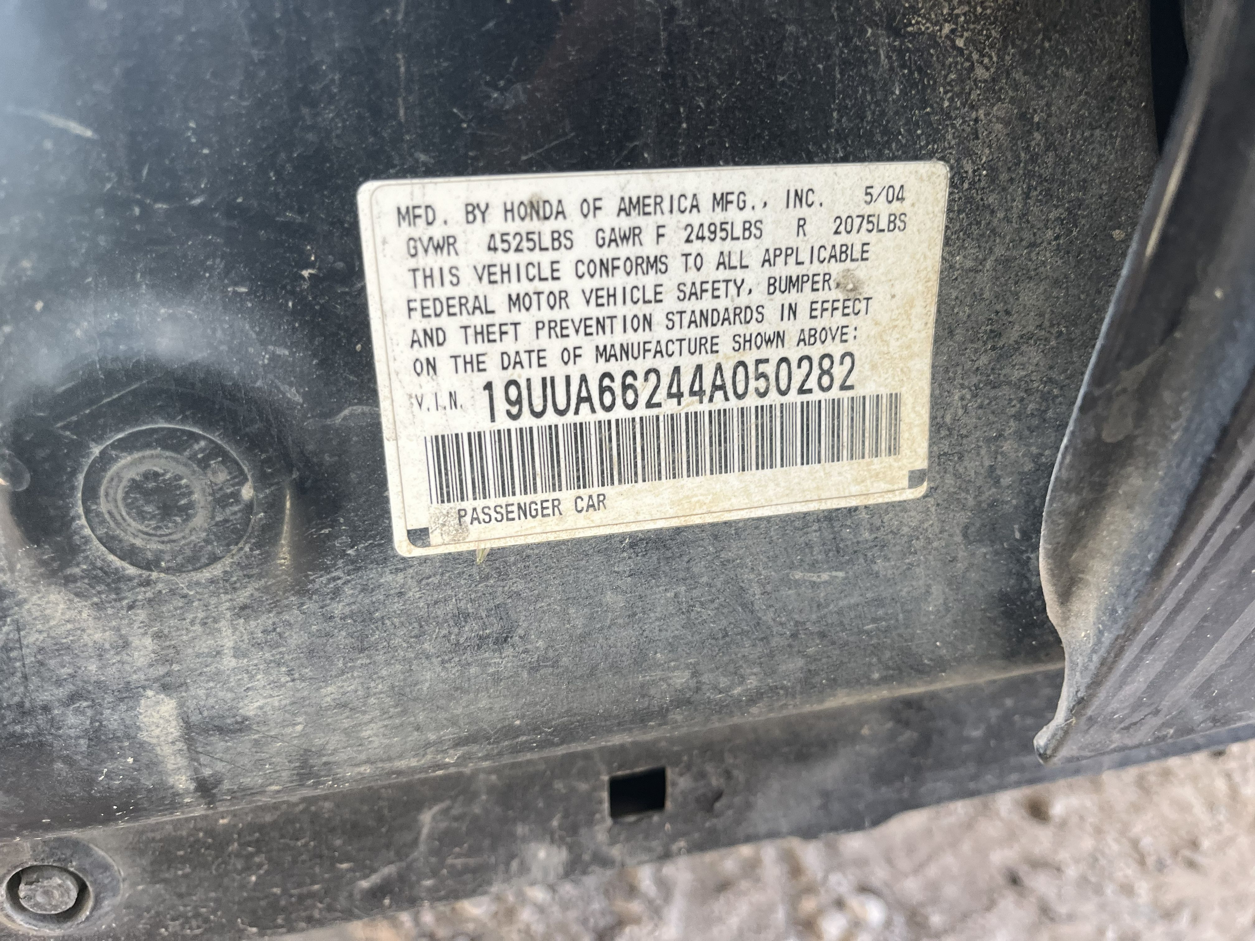 2004 ACURA Tl