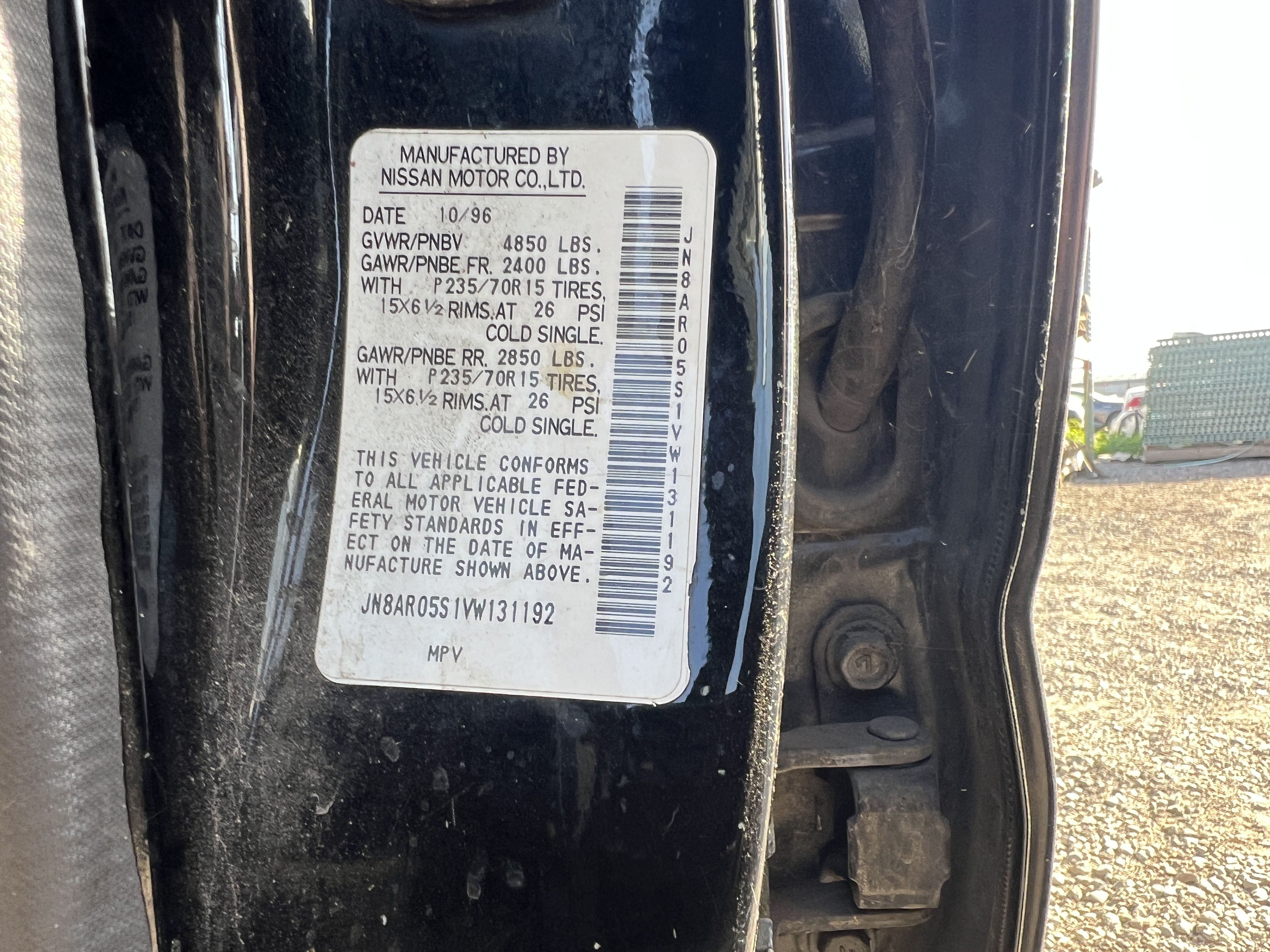 1997 NISSAN Pathfinder