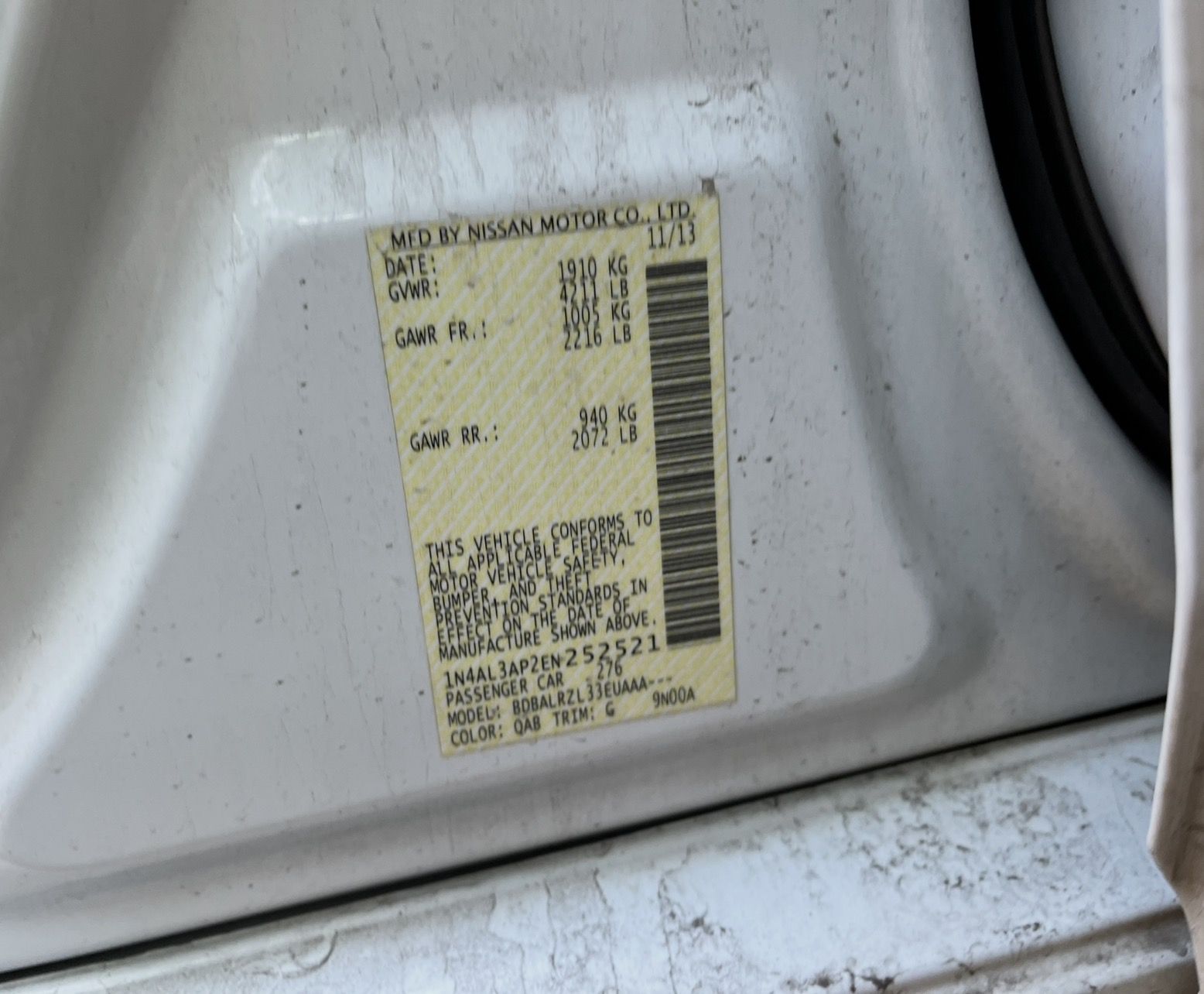 2014 NISSAN Altima