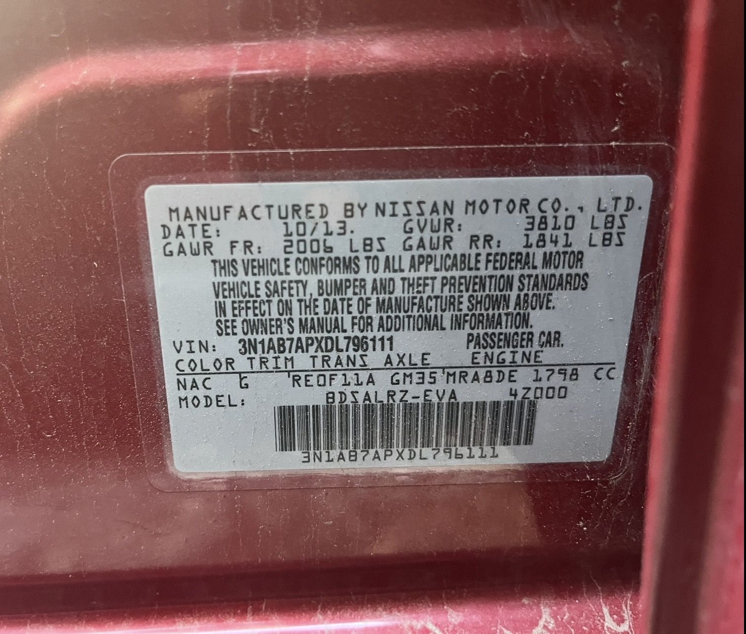 2013 NISSAN Sentra