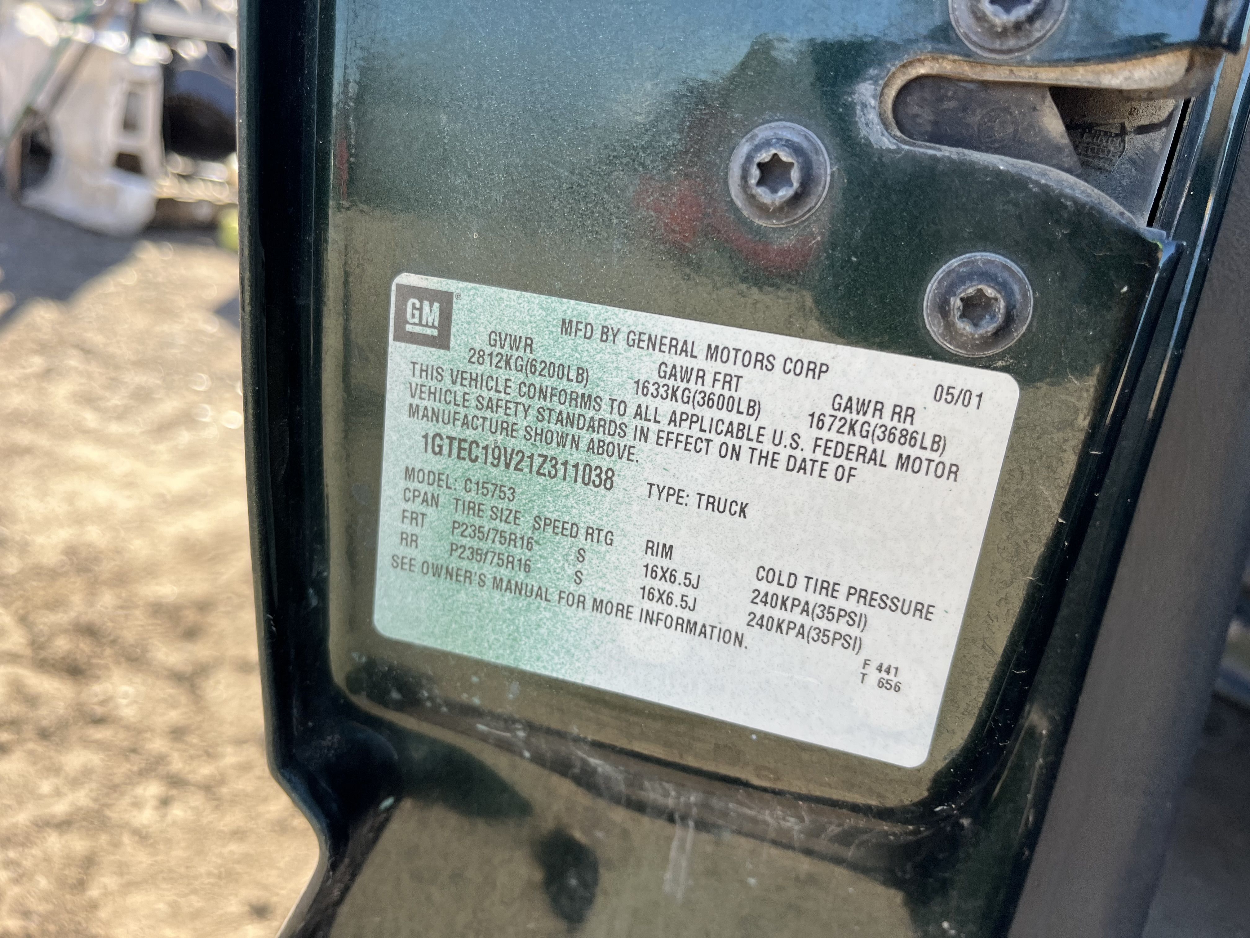 2001 GMC Sierra