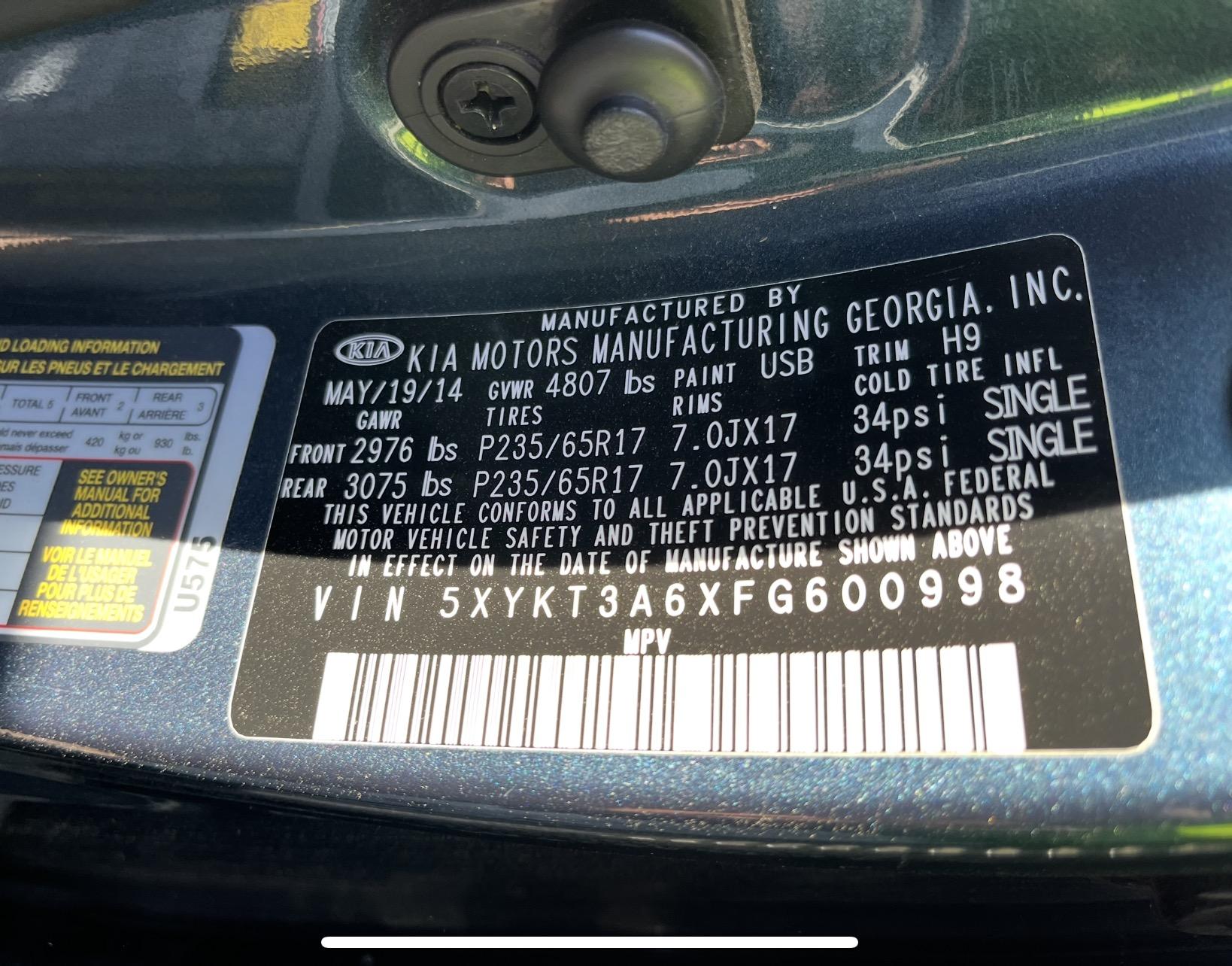 2015 KIA Sorento