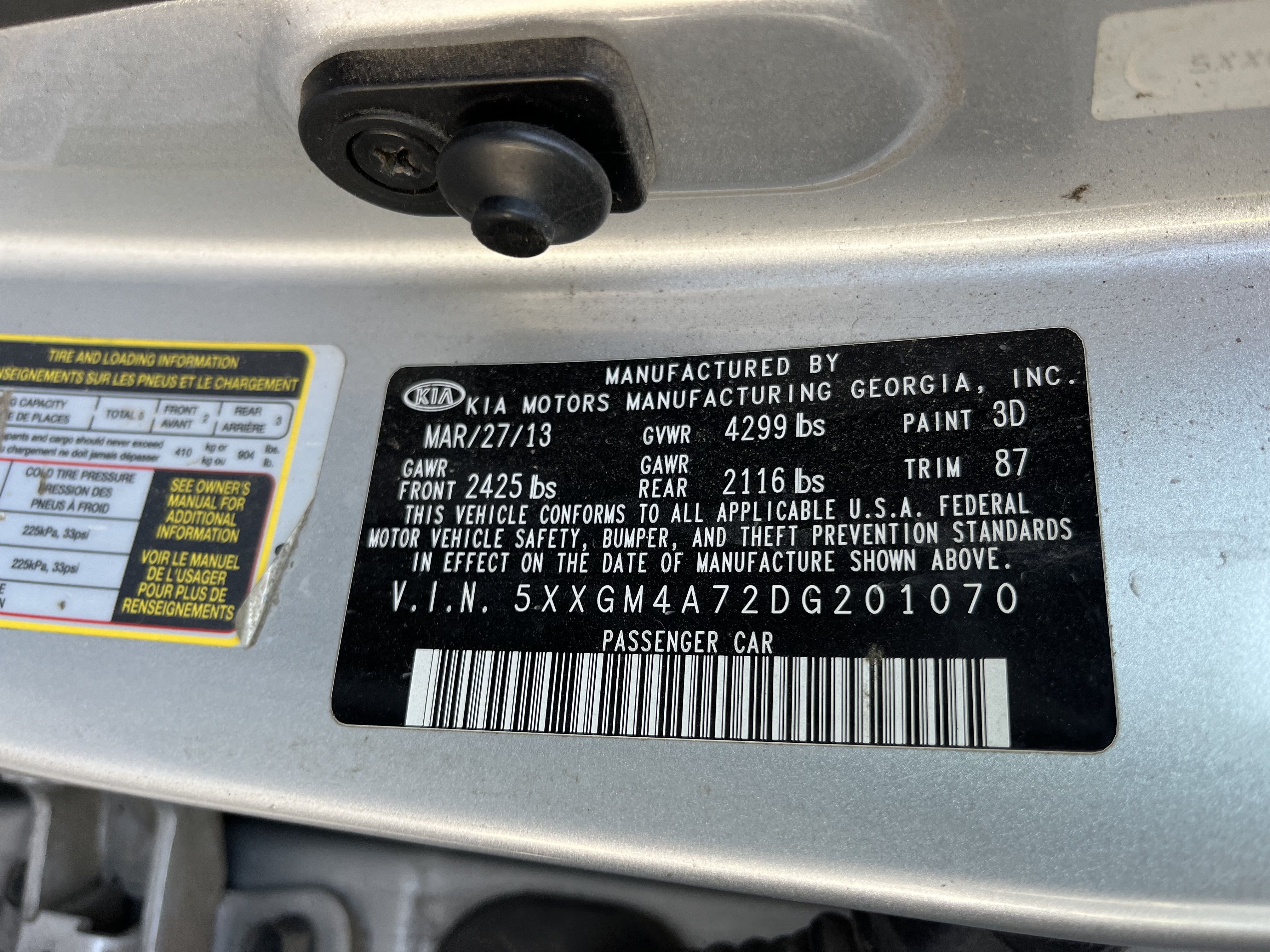 2013 KIA Optima